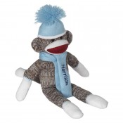 Personalized Sock Monkey - Baby Blue