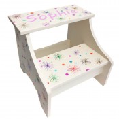 Personalized Stool - Crazy Daisy