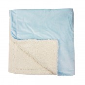 Personalized Sherpa Blanket - Blue