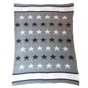 Hand Knit Personalized Blanket - Star