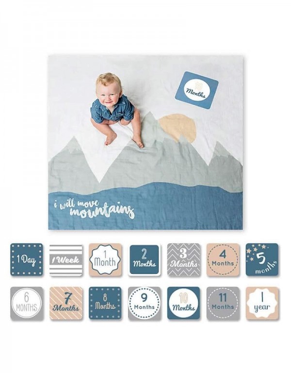 Baby Milestone Blanket - I Will Move Mountains