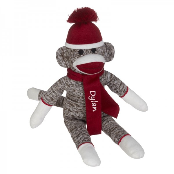 Personalized Sock Monkey - Red