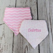 Personalized Baby Bib - Pink