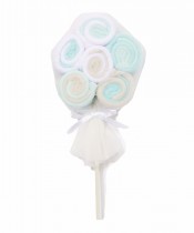 Washcloth Lollipop - blue