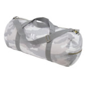 Personalized Weekend Duffel - Grey Camo (in white)