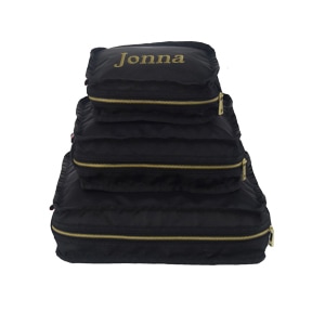 Black Brass Stacking Set of 3