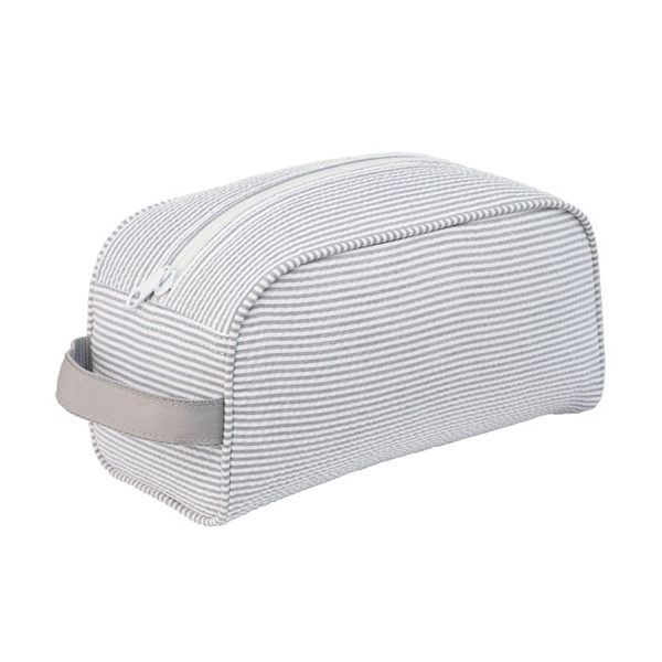 Personalized Traveller Bag -Grey Seersucker
