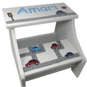 Personalized Kids Stool - Traffic