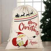 Personalized Santa Sack - A Note from Santa
