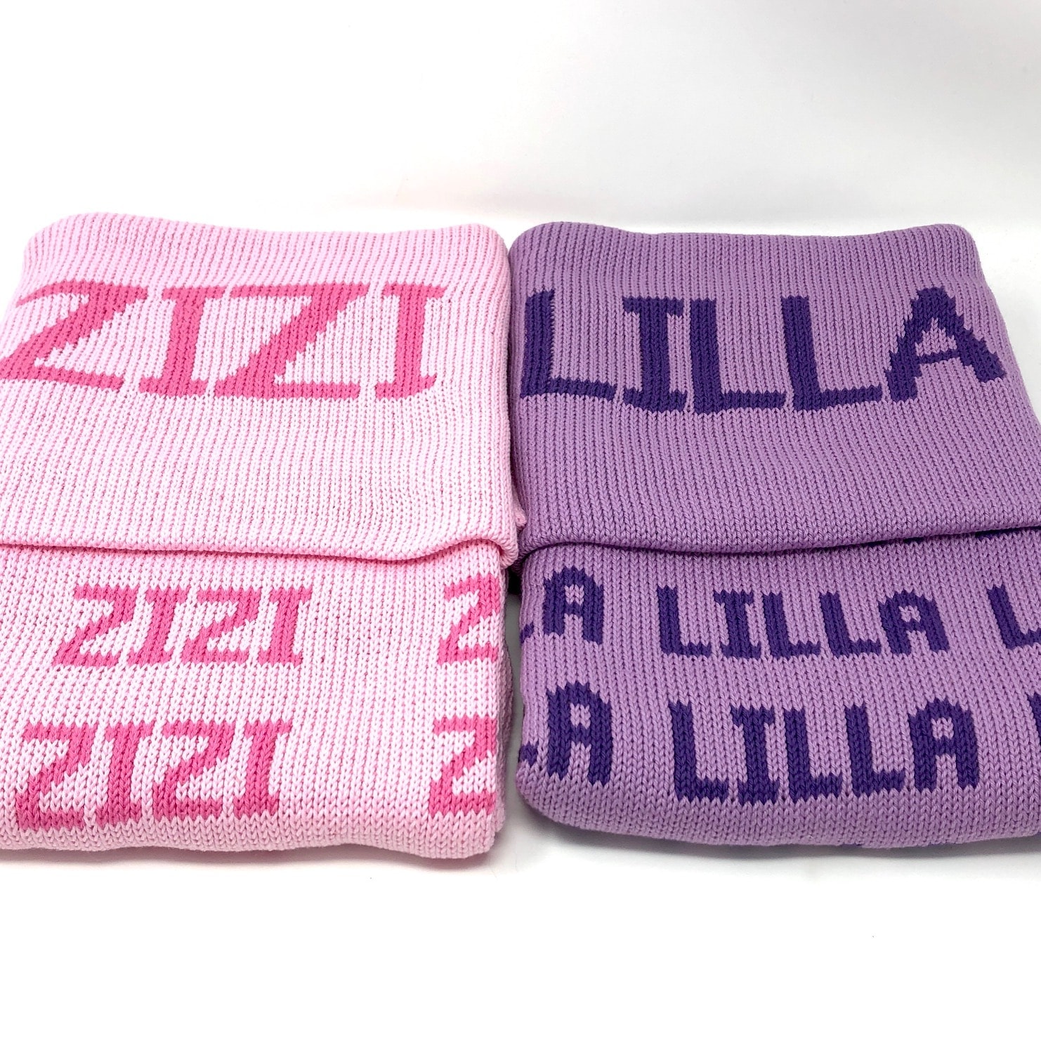 Personalized Knit Baby Blanket