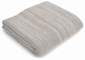 Light Grey Small Stitch Cotton Throw