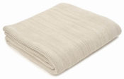 Pale Whisper Small Stitch Cotton Throw