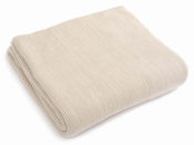 Blush Pink Small Stitch Cotton Throw