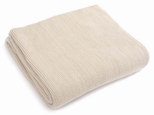 Blush Pink Small Stitch Cotton Throw