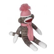 Personalized Sock Monkey - Baby Pink