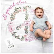 Baby Milestone Blanket - All You Need Is Love